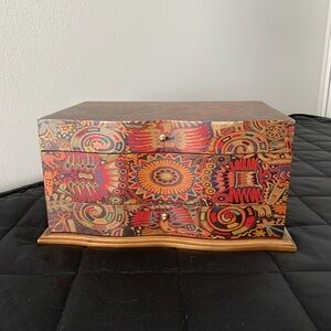 Colorful Patterned Jewelry Box